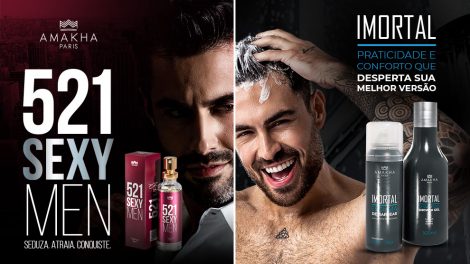 Lançamentos Amakha Paris - Perfume 521 Sexy Men, Linha Imortal